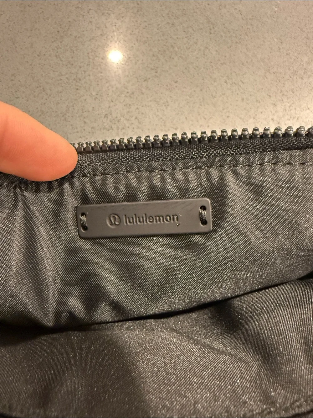 lululemon athletica White and Black Wristlet Wallet